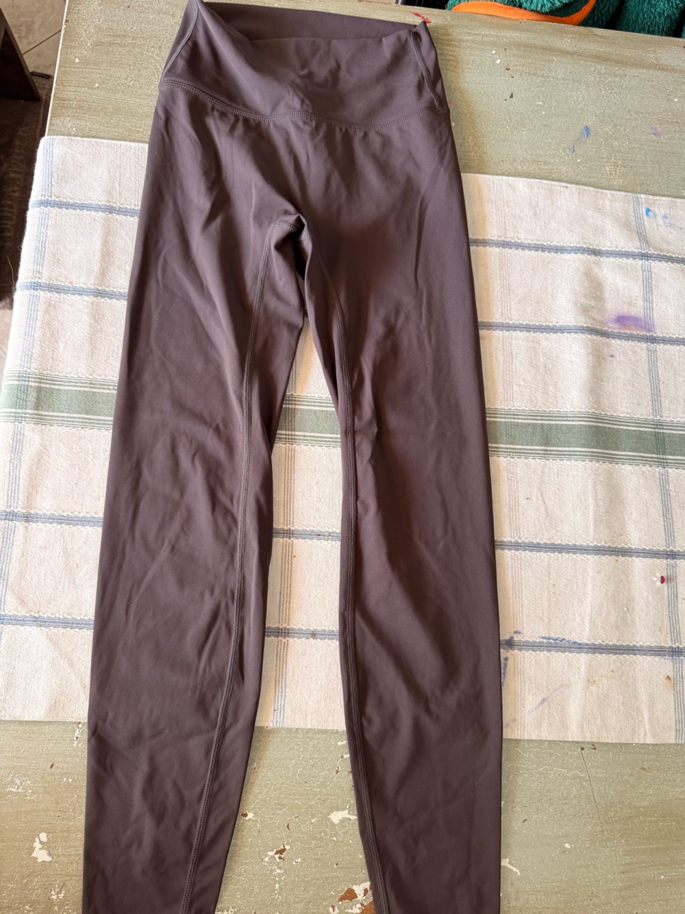 Adanola Brown High-Rise Active Leggings